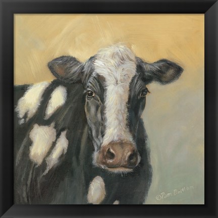 Framed Pretty Cow Print