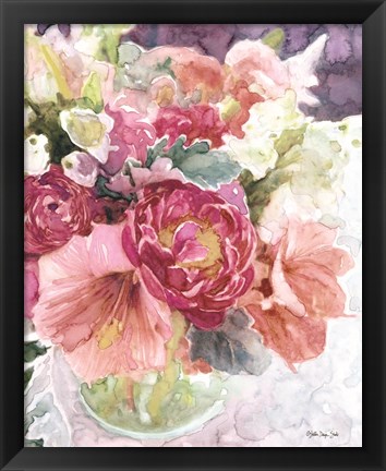 Framed Garden Vase Print