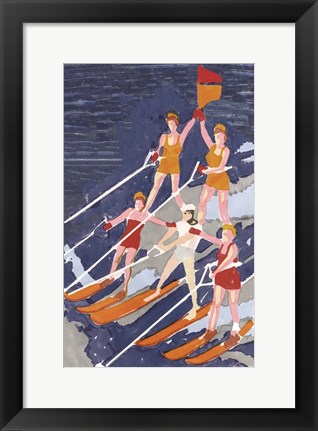 Framed Water Ski Show 3 Print