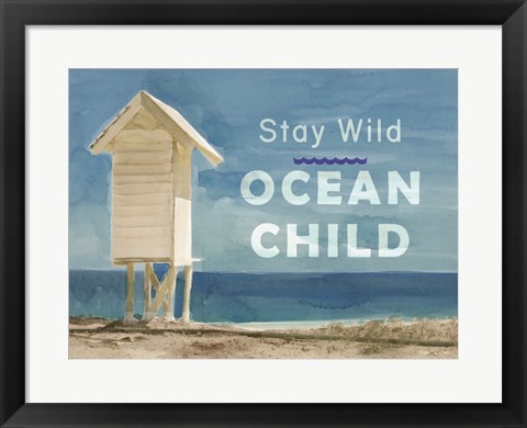 Framed Ocean Child Print