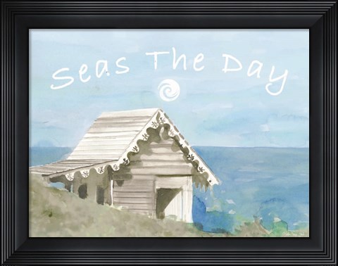 Framed Seas the Day Print