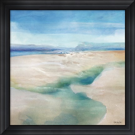 Framed Cool Waters II Print