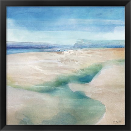 Framed Cool Waters II Print