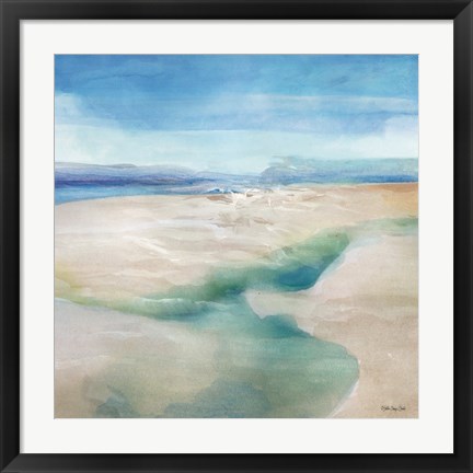 Framed Cool Waters II Print