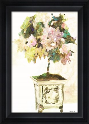 Framed Topiary in Antique Vase Print