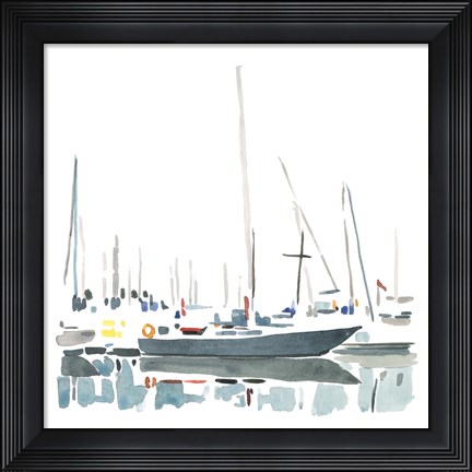 Framed Sailboat Scenery I Print