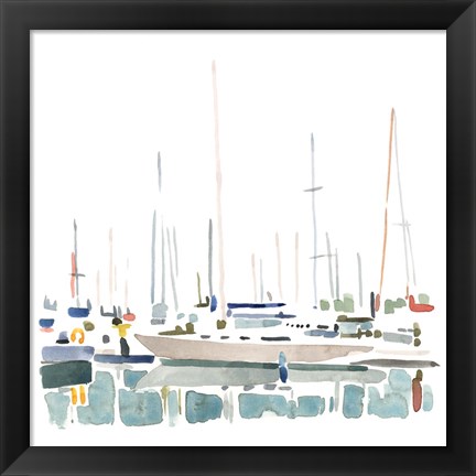 Framed Sailboat Scenery II Print