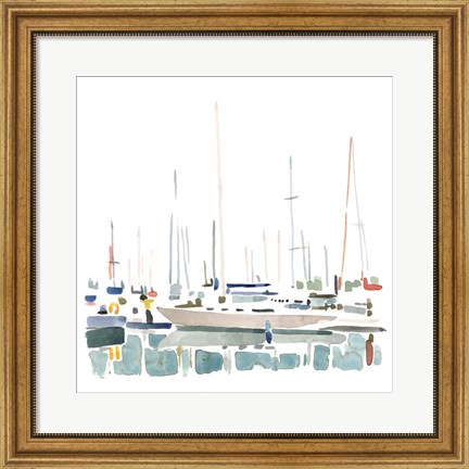 Framed Sailboat Scenery II Print