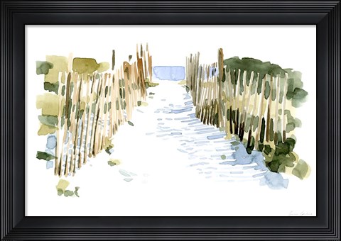 Framed Beach Impressions I Print