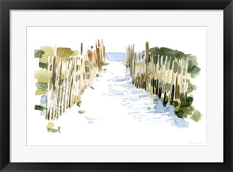 Framed Beach Impressions I Print