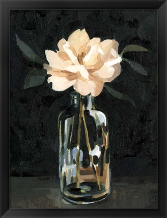 Framed Dark Rose Arrangement I Print