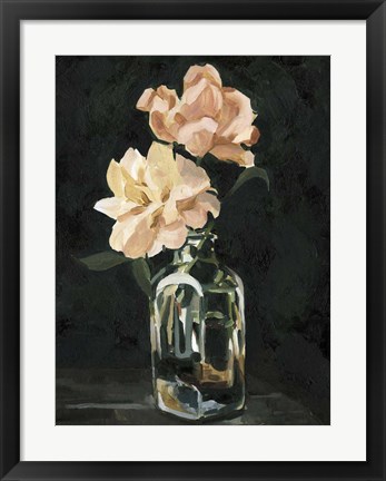 Framed Dark Rose Arrangement II Print