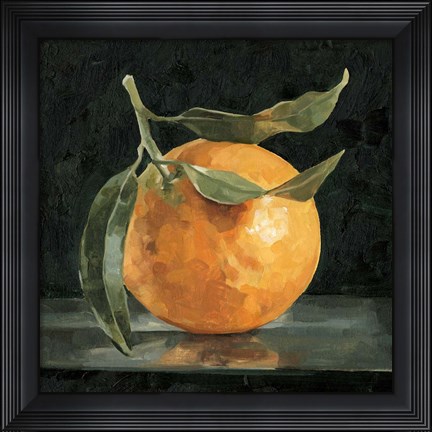 Framed Dark Orange Still Life I Print