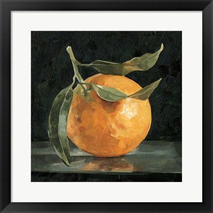 Framed Dark Orange Still Life I Print