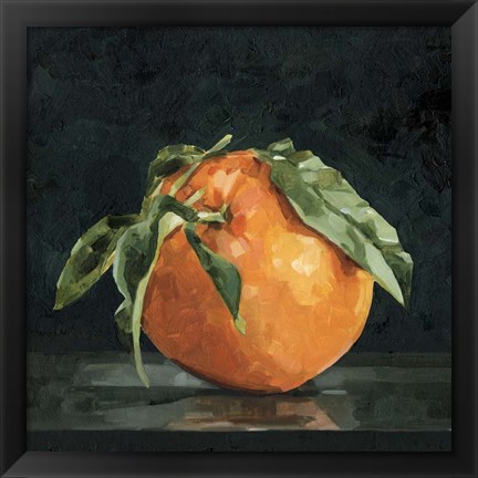 Framed Dark Orange Still Life II Print