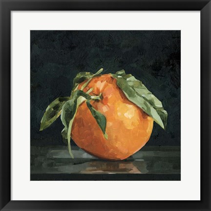 Framed Dark Orange Still Life II Print