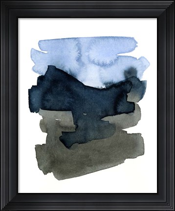 Framed Blue Passages II Print