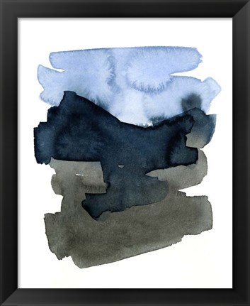 Framed Blue Passages II Print