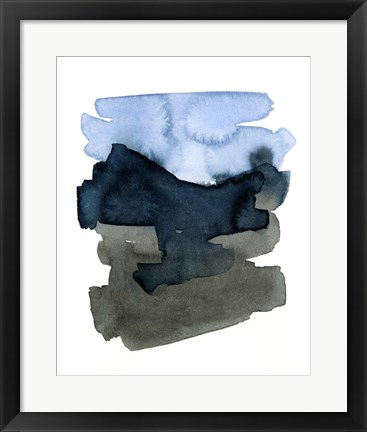 Framed Blue Passages II Print