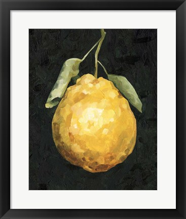 Framed Dark Lemon II Print