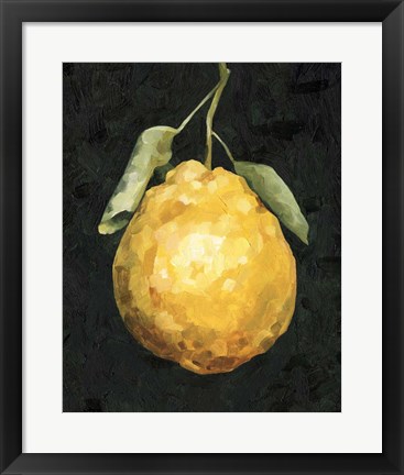 Framed Dark Lemon II Print