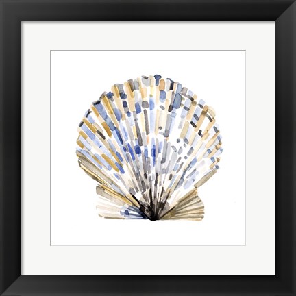 Framed Simple Shells I Print
