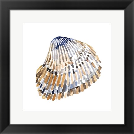 Framed Simple Shells II Print