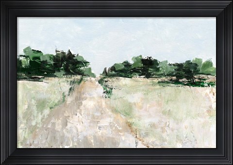 Framed Mint Fields I Print
