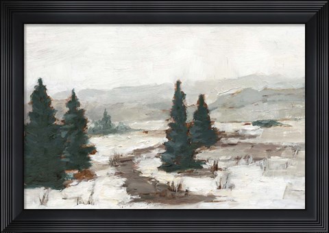 Framed Melting Snow I Print