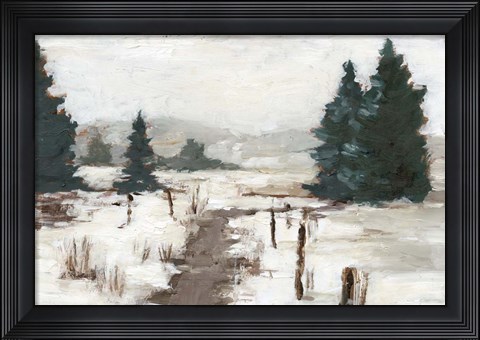 Framed Melting Snow II Print
