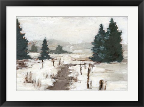 Framed Melting Snow II Print