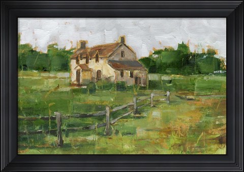 Framed Countryside Home II Print