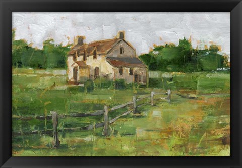 Framed Countryside Home II Print