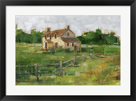 Framed Countryside Home II Print