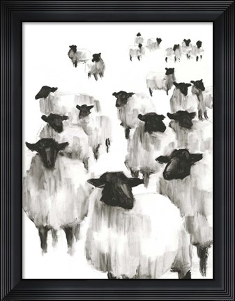 Framed Counting Sheep I Print