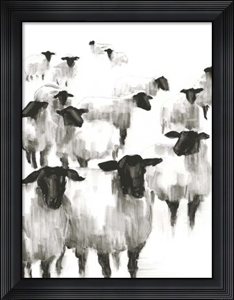 Framed Counting Sheep II Print