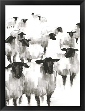 Framed Counting Sheep II Print