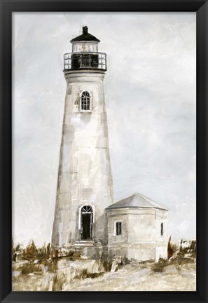 Framed Rustic Lighthouse I Print