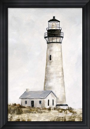 Framed Rustic Lighthouse II Print