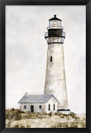 Framed Rustic Lighthouse II Print