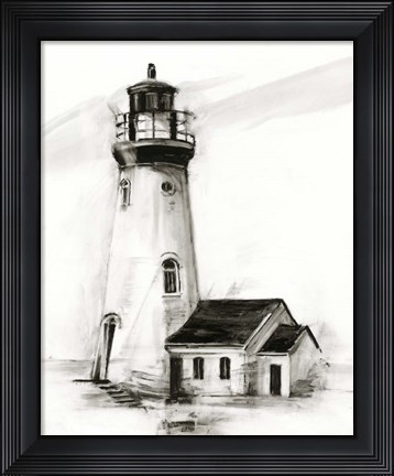 Framed Lighthouse Study I Print