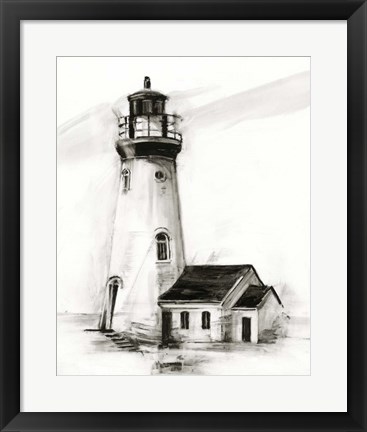 Framed Lighthouse Study I Print