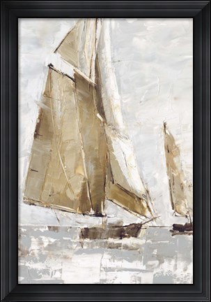 Framed Golden Sails I Print