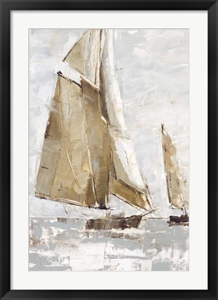 Framed Golden Sails I Print