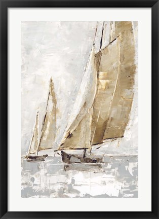 Framed Golden Sails II Print