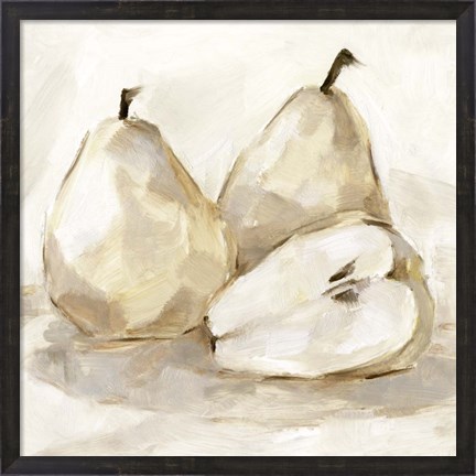Framed White Pear Study I Print