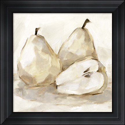 Framed White Pear Study I Print