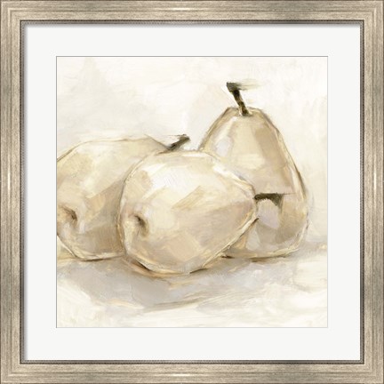 Framed White Pear Study II Print