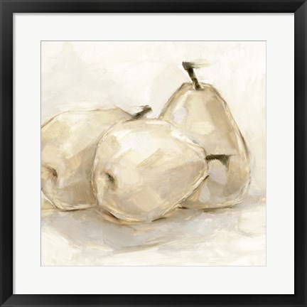 Framed White Pear Study II Print