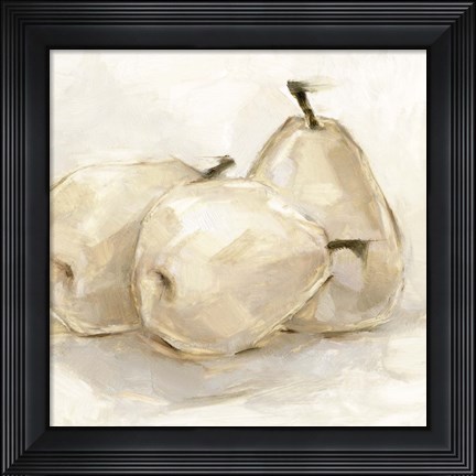 Framed White Pear Study II Print